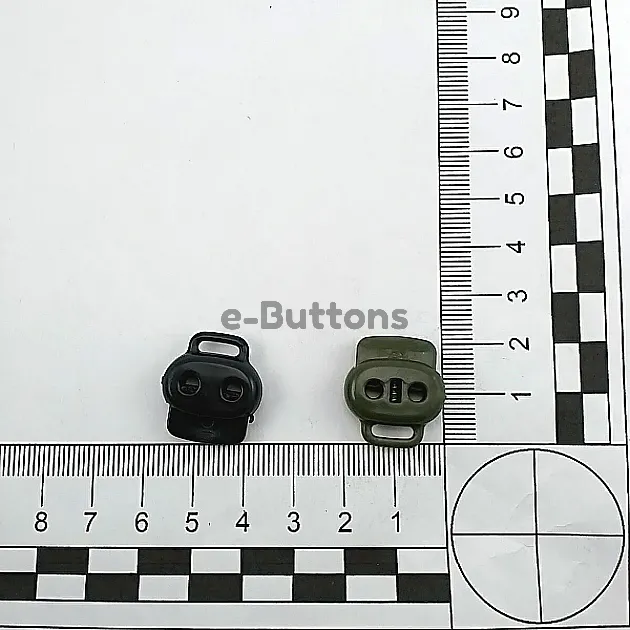 Plastic Stopper 3 mm Hole Diameter Two Hole Top Press - Bottom Bridge H003521