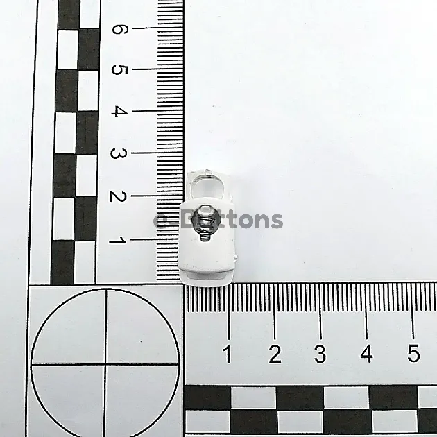 Plastic Stopper 6.5 mm Single Hole Hole Diameter Top Press - Bottom Bridge H005029