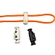 Plastic Stopper Long Model Two Holes 3 mm Hole Diameter Top - Bottom Push - Side Bridge H005044