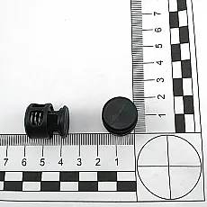 Mine Stopper Two Hole 6 mm Hole Diameter Plastic Stopper - Top Press H005045