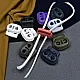 Plastic Stopper Two Hole 4 mm Hole Diameter Top Press - Moon Model Stopper H008023B
