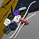 Plastic Stopper Two Hole 4 mm Hole Diameter Top Press - Moon Model Stopper H008023B