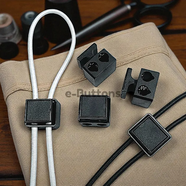 Two Hole Plastic Stopper 5 mm Hole Diameter Top Press Stopper H008505