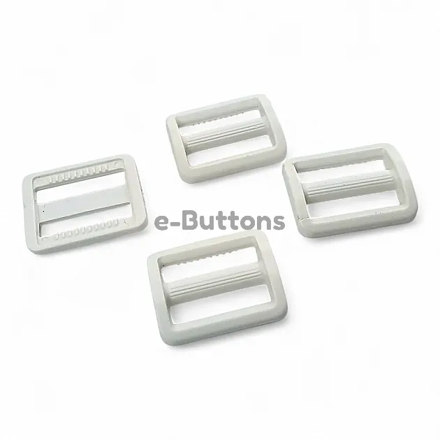 2 cm - 0,79" Plastic Strap Adjustment Buckle Lightly Curved H002909