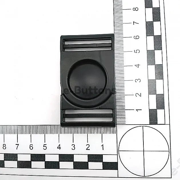 3 cm Top Button Plastic Bandolier Buckle H007012