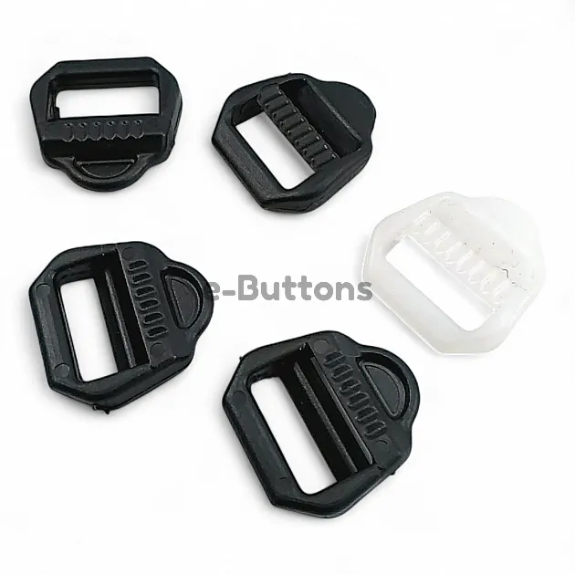1.5 cm  -0,60" Bag Strap Adjustment Buckle Plastic Ladder Buckle H008013