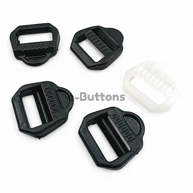 1.5 cm  -0,60" Bag Strap Adjustment Buckle Plastic Ladder Buckle H008013