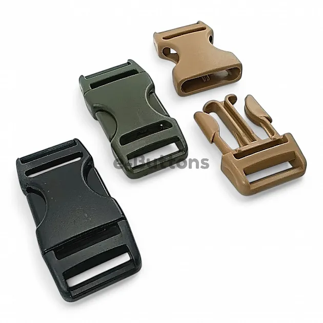2.5 cm -1" Bandolier Buckle Snap-On Plastic Buckle Special Production H009074SPC25
