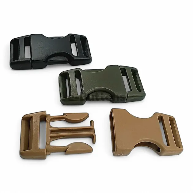 2.5 cm -1" Bandolier Buckle Snap-On Plastic Buckle Special Production H009074SPC25