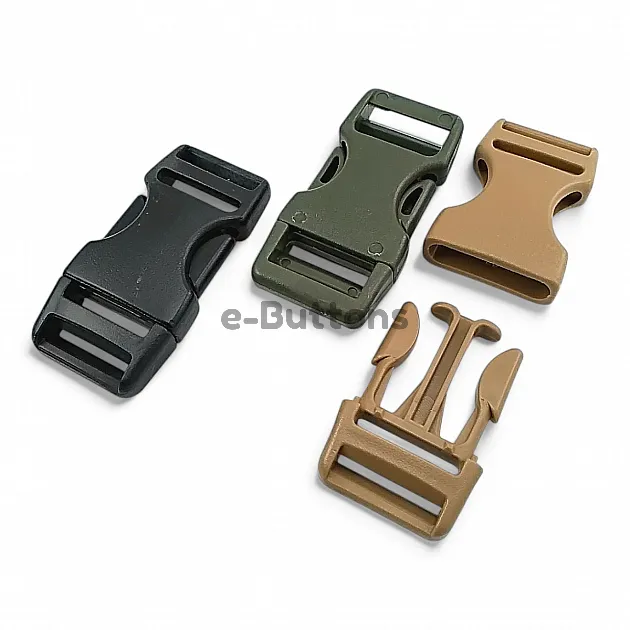 2.5 cm -1" Bandolier Buckle Snap-On Plastic Buckle Special Production H009074SPC25