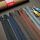 7" Pants and Skirt Zippers 18 cm Type 5 Nylon Close End  ZPHSN0018T5