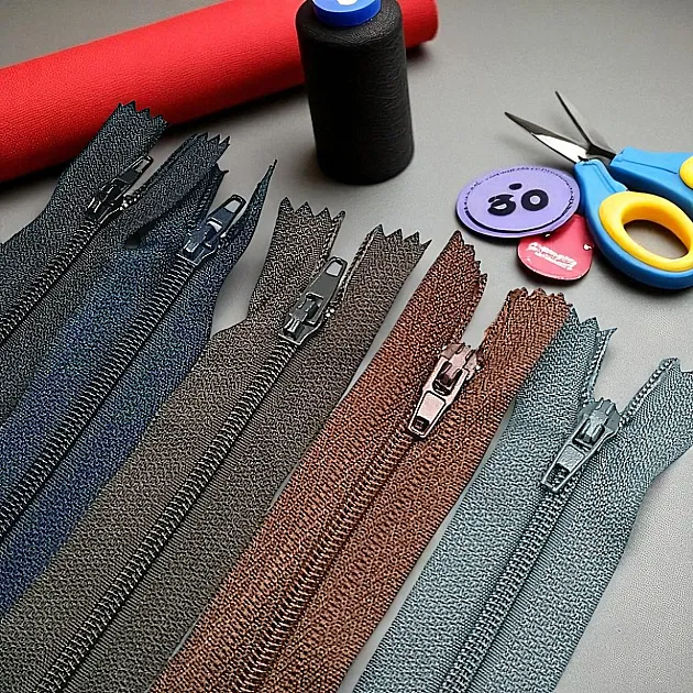 7" Pants and Skirt Zippers 18 cm Type 5 Nylon Close End  ZPHSN0018T5