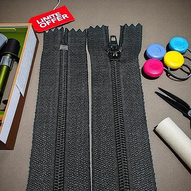 7" Pants and Skirt Zippers 18 cm Type 5 Nylon Close End  ZPHSN0018T5