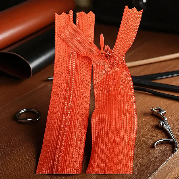 60 cm Closed End (Bottom) Hidden Tulle Zipper  ZPHSN0060TUL