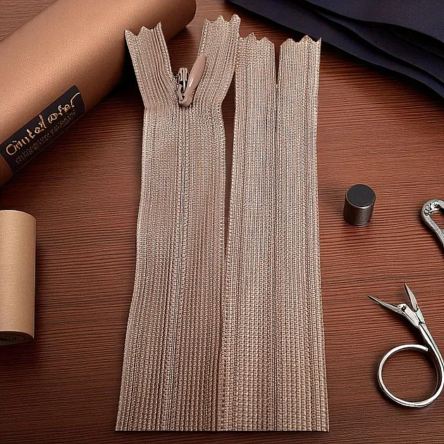 60 cm Closed End (Bottom) Hidden Tulle Zipper  ZPHSN0060TUL