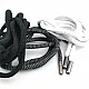 130 cm - 1,42 yd Braided Cord Cotton Black Tres Cord 100 Pcs YKRD00PBlack
