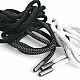 130 cm - 1,42 yd Braided Cord Cotton Black Tres Cord 100 Pcs YKRD00PBlack