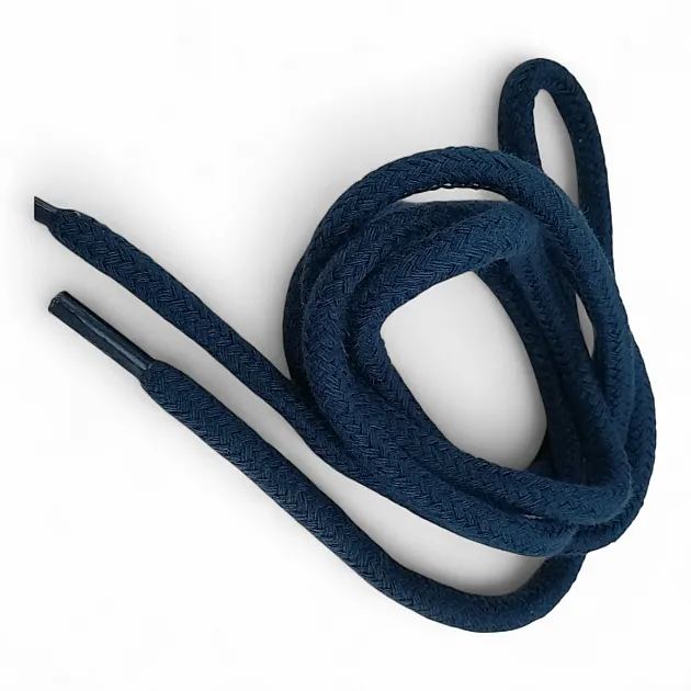130 cm - 1,42 yd Braided Cord Cotton Dark Blue Tres Cord 100 Pcs YKRD00PDBlue
