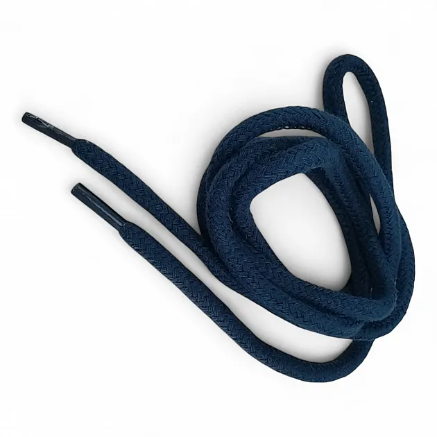 130 cm - 1,42 yd Braided Cord Cotton Dark Blue Tres Cord 100 Pcs YKRD00PDBlue