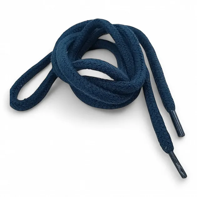 130 cm - 1,42 yd Braided Cord Cotton Dark Blue Tres Cord 100 Pcs YKRD00PDBlue