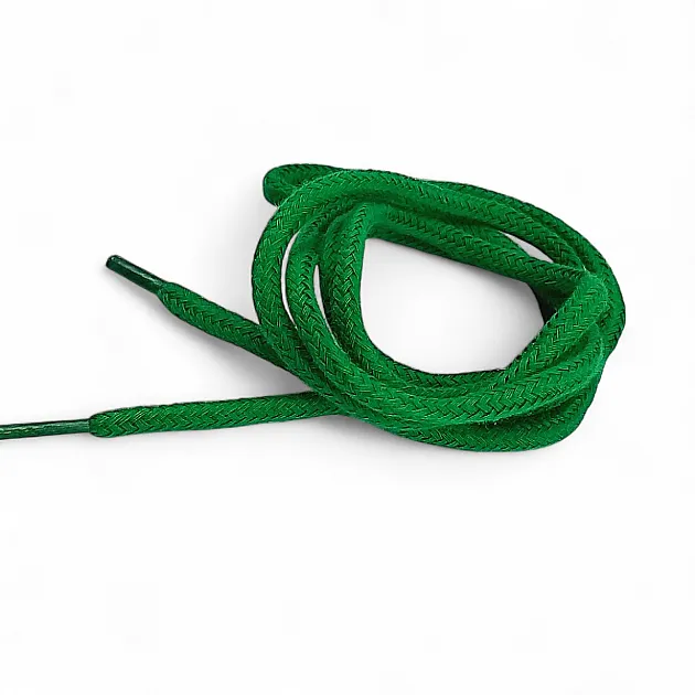 130 cm - 1,42 yd Braided Cord Cotton Dark Green Tres Cord 100 Pcs YKRD00PDGreen