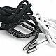130 cm - 1,42 yd Braided Cord Cotton Dark Grey Tres Cord 100 Pcs YKRD00PDGrey