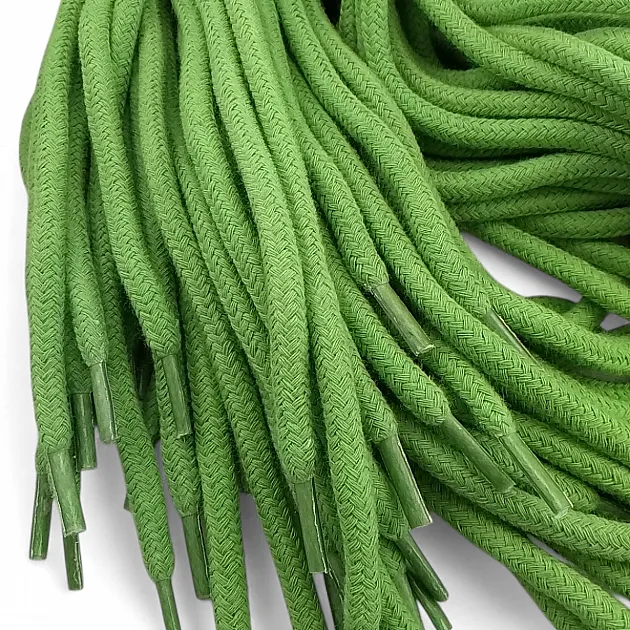 Tres Kordon Yuvarlak Kordon 130 cm Pamuk Fıstık Yeşili 100 Ad YKRD00PFGreen