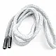 130 cm - 1,42 yd Braided Cord Cotton Grey Melange Tres Cord 100 Pcs YKRD00PGMelanj