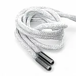 130 cm - 1,42 yd Braided Cord Cotton Grey Melange Tres Cord 100 Pcs YKRD00PGMelanj