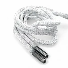 130 cm - 1,42 yd Braided Cord Cotton Grey Melange Tres Cord 100 Pcs YKRD00PGMelanj
