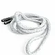130 cm - 1,42 yd Braided Cord Cotton Grey Melange Tres Cord 100 Pcs YKRD00PGMelanj