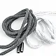 130 cm - 1,42 yd Braided Cord Cotton Grey Melange Tres Cord 100 Pcs YKRD00PGMelanj