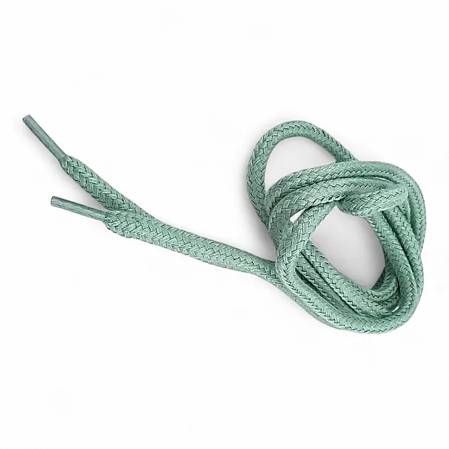 130 cm - 1,42 yd Braided Cord Cotton Mind Green Tres Cord 100 Pcs YKRD00PMGreen