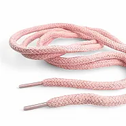 Pink Braided Cord 130 cm - 1,42 yd Cotton Round Cord 100 Pcs YKRD00PPINK