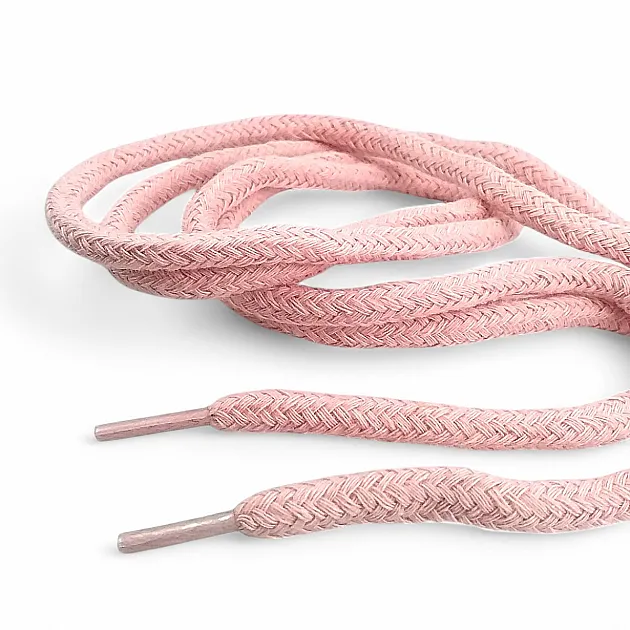 Pink Braided Cord Cotton Round Cord 100 Pcs YKRD00PPINK