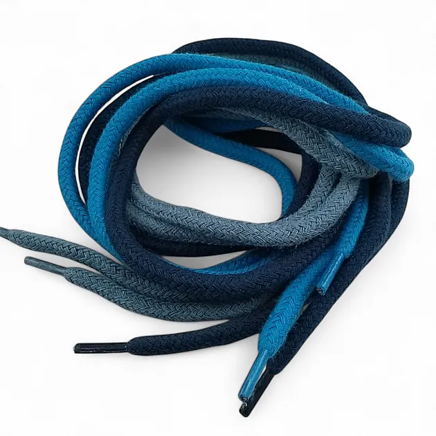 130 cm - 1,42 yd Braided Cord Cotton Turquoise Tres Cord 100 Pcs YKRD00PTrq