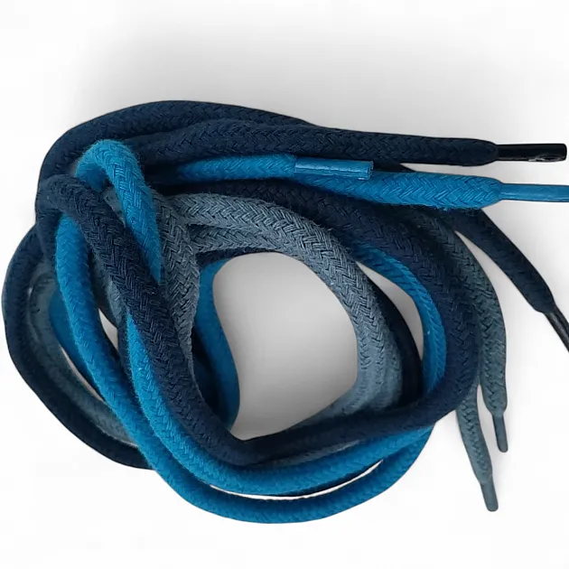 130 cm - 1,42 yd Braided Cord Cotton Turquoise Tres Cord 100 Pcs YKRD00PTrq