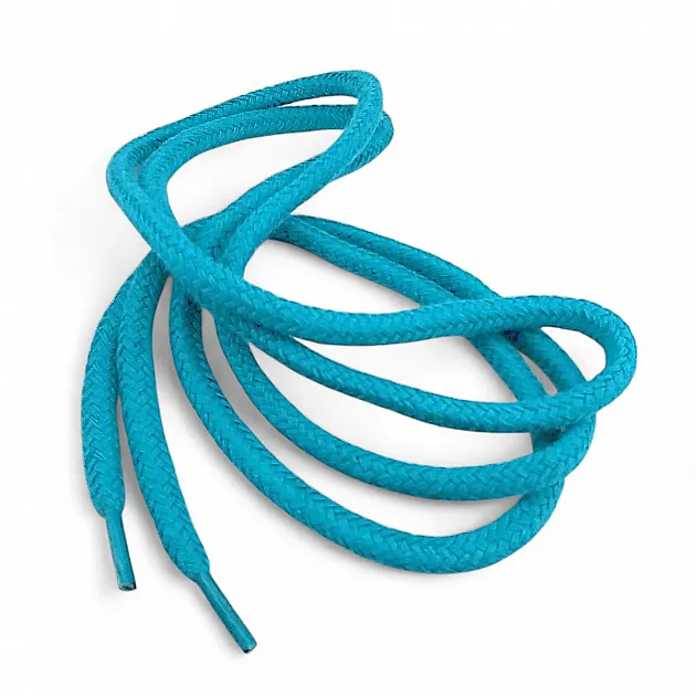 130 cm - 1,42 yd Braided Cord Cotton Turquoise Tres Cord 100 Pcs YKRD00PTrq