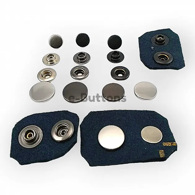 Paslanmaz İtalyan Stil Mont Çıtçıt Düğme Deluxe Serisi DLX00884P