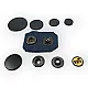 Coat Snap Fasteners Italian Style Zamak Snap Button Deluxe Series DLX00884Z