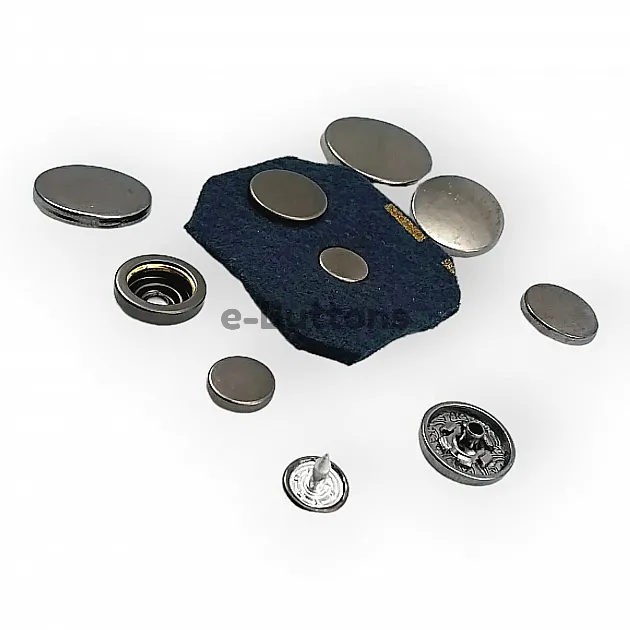 Coat Snap Fasteners Italian Style Zamak Snap Deluxe Series 503C DLXC00503Z