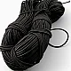 Black Round Braided Elastic 100 mt Bundle LYV000BLACK