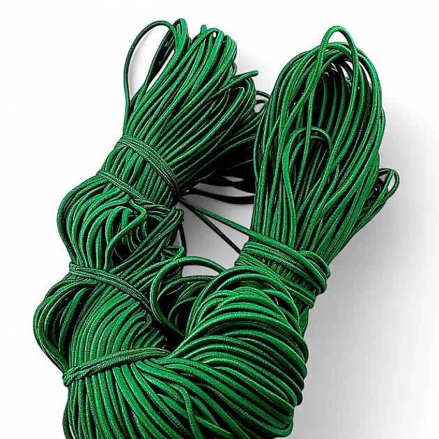 Braided Elastic  Green 100mt Bundle LYV000GREEN
