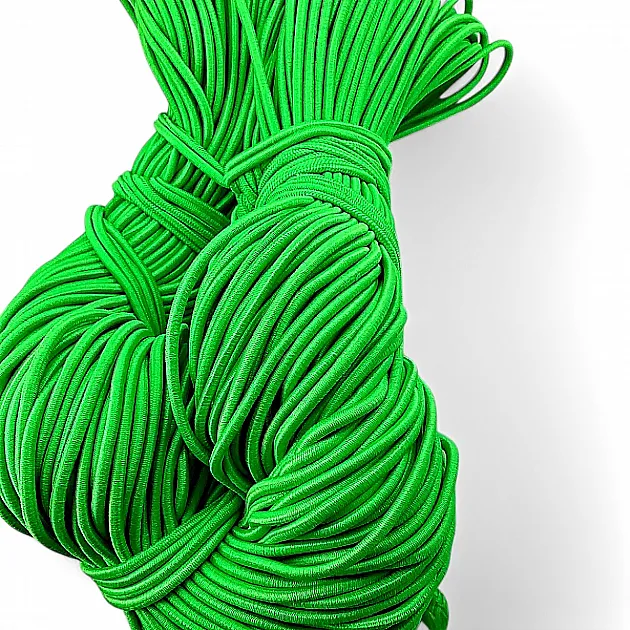 Braided Elastic Neon Green 100mt Bundle LYV000NEONGREEN