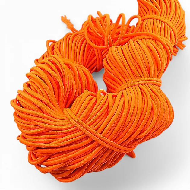 Braided Elastic Neon Orange 100mt Bundle LYV000NEONORANGE