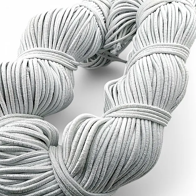 Braided Elastic White 100mt Bundle LYV000WHITE
