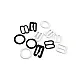 10 mm / 0.40" Bra Strap Adjustment Buckle - Hook and Ring Set of Three Metal Nylon Coated PIR720010 10 mm / 0.40" Bra Strap Adjustment Buckle - Hook and Ring Set of Three Metal Nylon Coated PIR720010