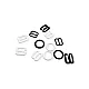 10 mm / 0.40" Bra Strap Adjustment Buckle - Hook and Ring Set of Three Metal Nylon Coated PIR720010 10 mm / 0.40" Bra Strap Adjustment Buckle - Hook and Ring Set of Three Metal Nylon Coated PIR720010