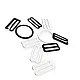 20 mm / 0.80" Bra Strap Adjustment Buckle - Hook and Ring Set Metal Nylon Coated PIR720020 20 mm / 0.80" Bra Strap Adjustment Buckle - Hook and Ring Set Metal Nylon Coated PIR720020