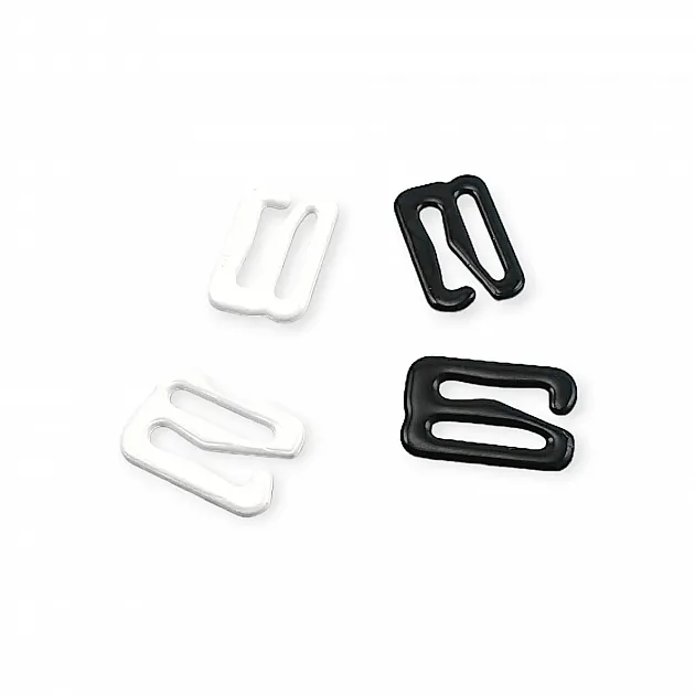 10 mm (3/8 inch) Bra Hook Metal Nylon Coated PIR750010